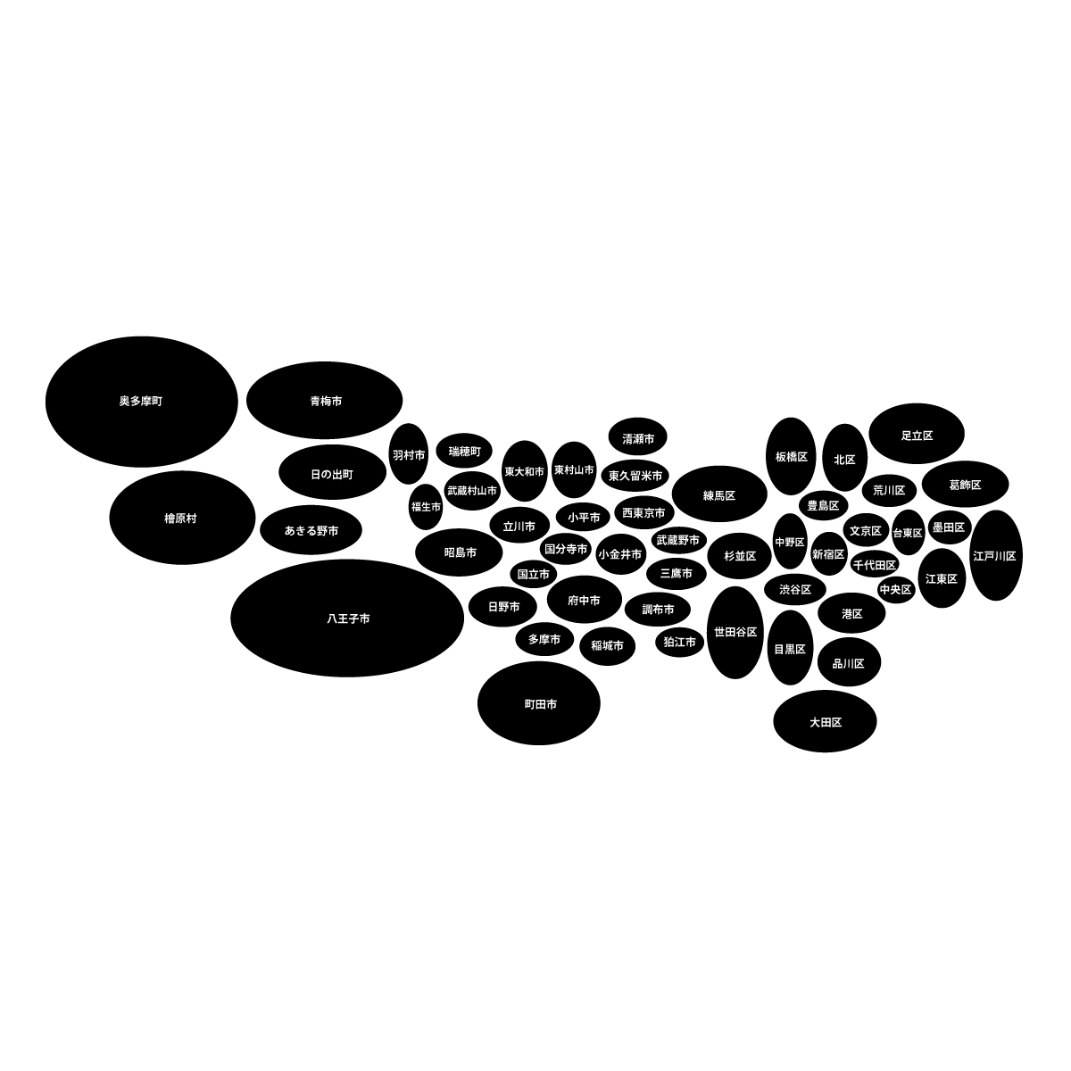 東京都の無料フリーイラスト|デフォルメ6(黒)