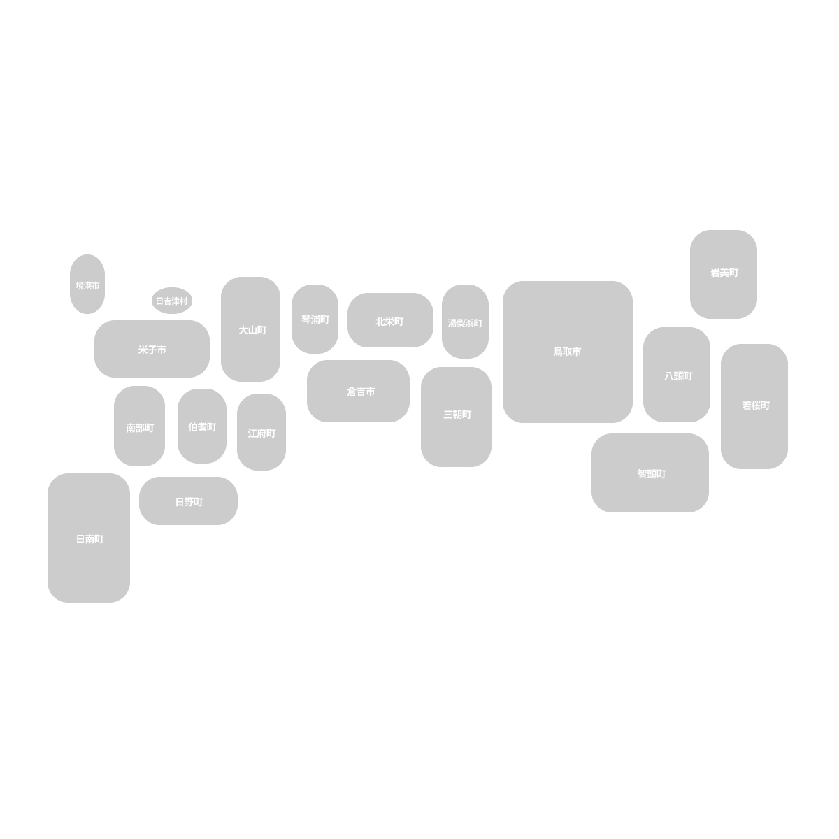 鳥取県の無料フリーイラスト｜デフォルメ8(グレー)