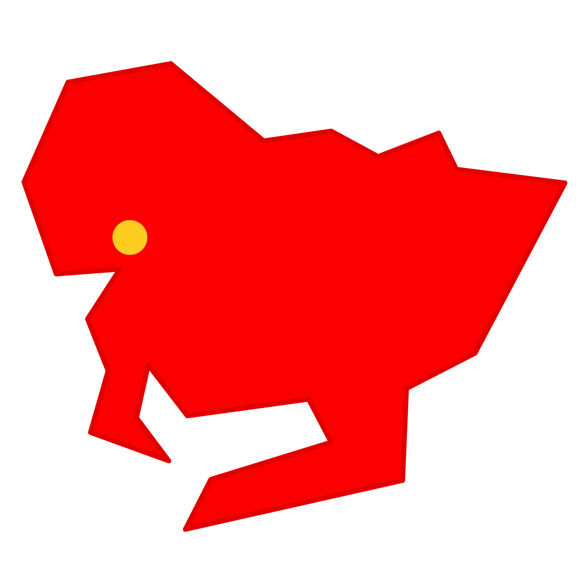 愛知県の無料フリーイラスト|簡易・県庁あり・三角(赤)