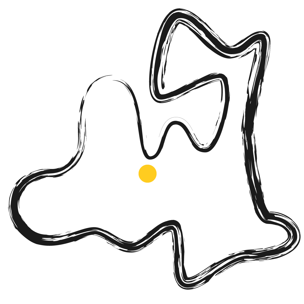 青森県の無料フリーイラスト|簡易・県庁あり・毛筆(黒)
