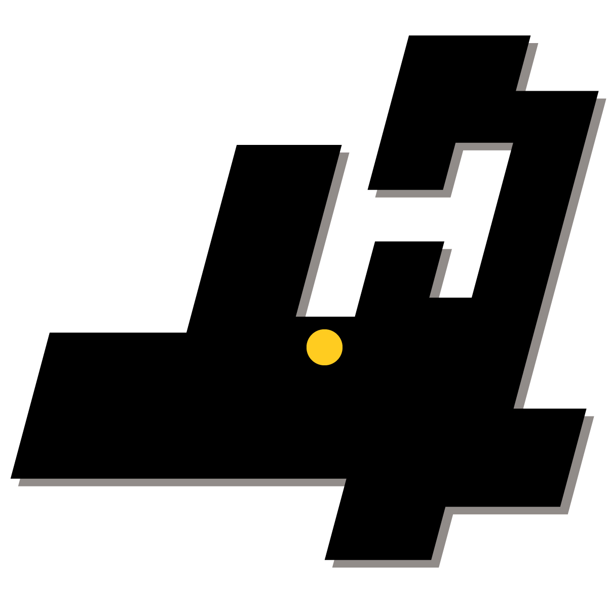 青森県の無料フリーイラスト|簡易・県庁あり・四角斜め(黒)