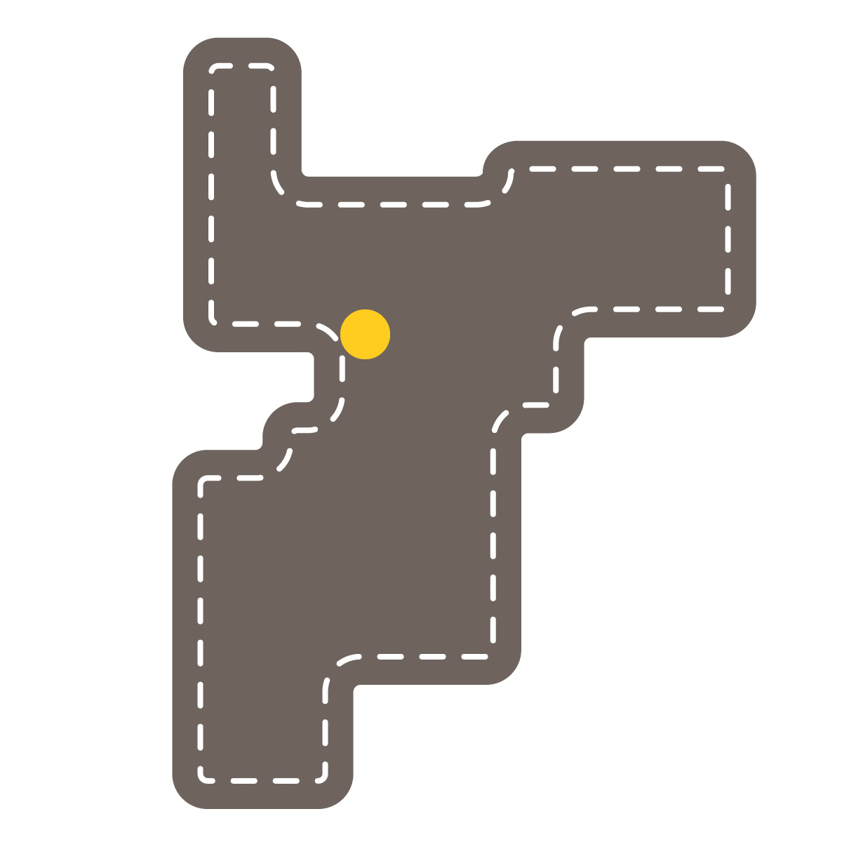 千葉県の無料フリーイラスト|簡易・県庁あり・角丸ステッチ(黒)