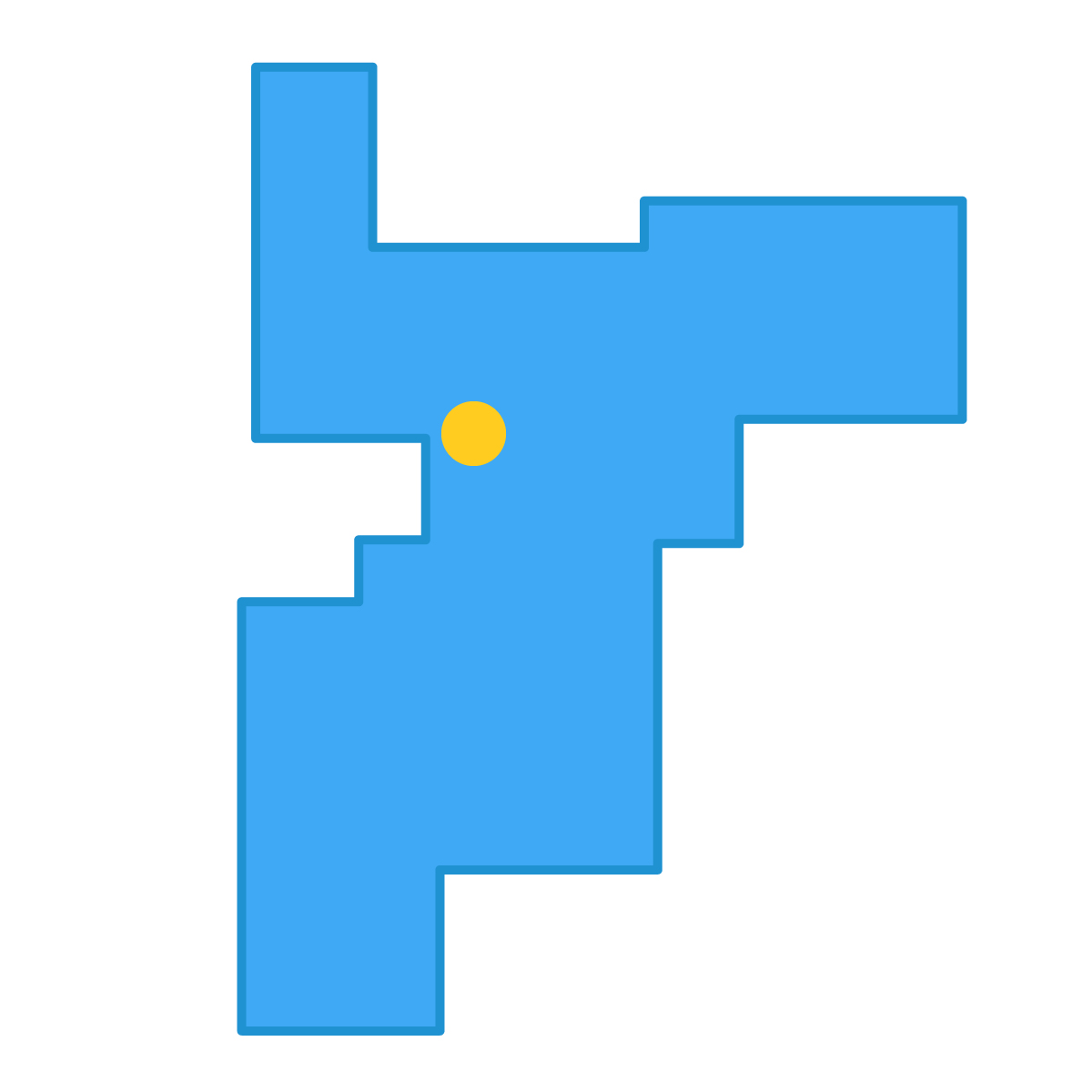 千葉県の無料フリーイラスト|簡易・県庁あり・四角(青)