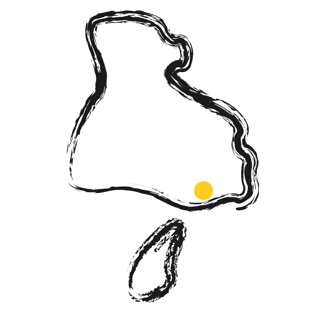 兵庫県の無料フリーイラスト|簡易・県庁あり・毛筆(黒)