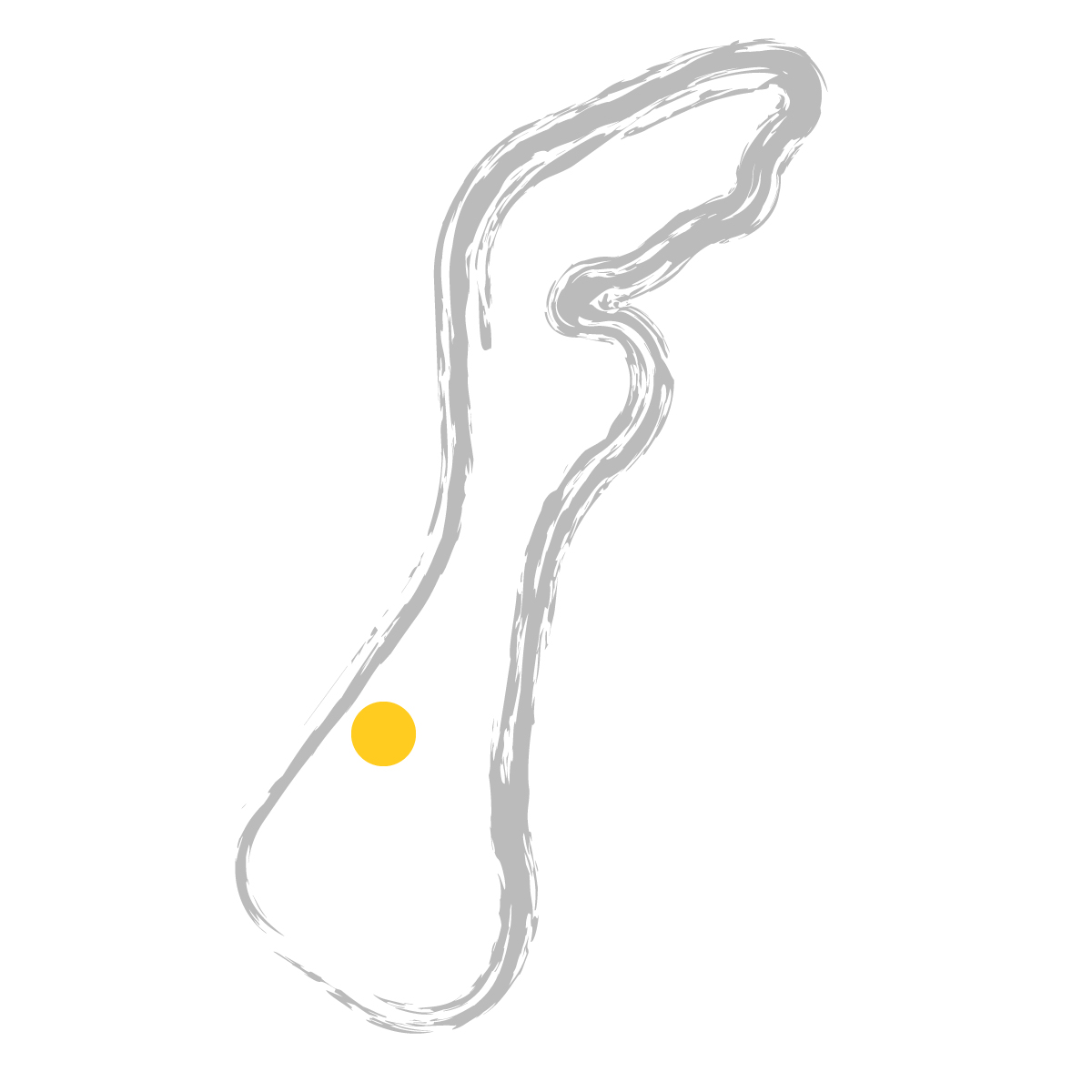 石川県の無料フリーイラスト|簡易・県庁あり・毛筆(グレー)