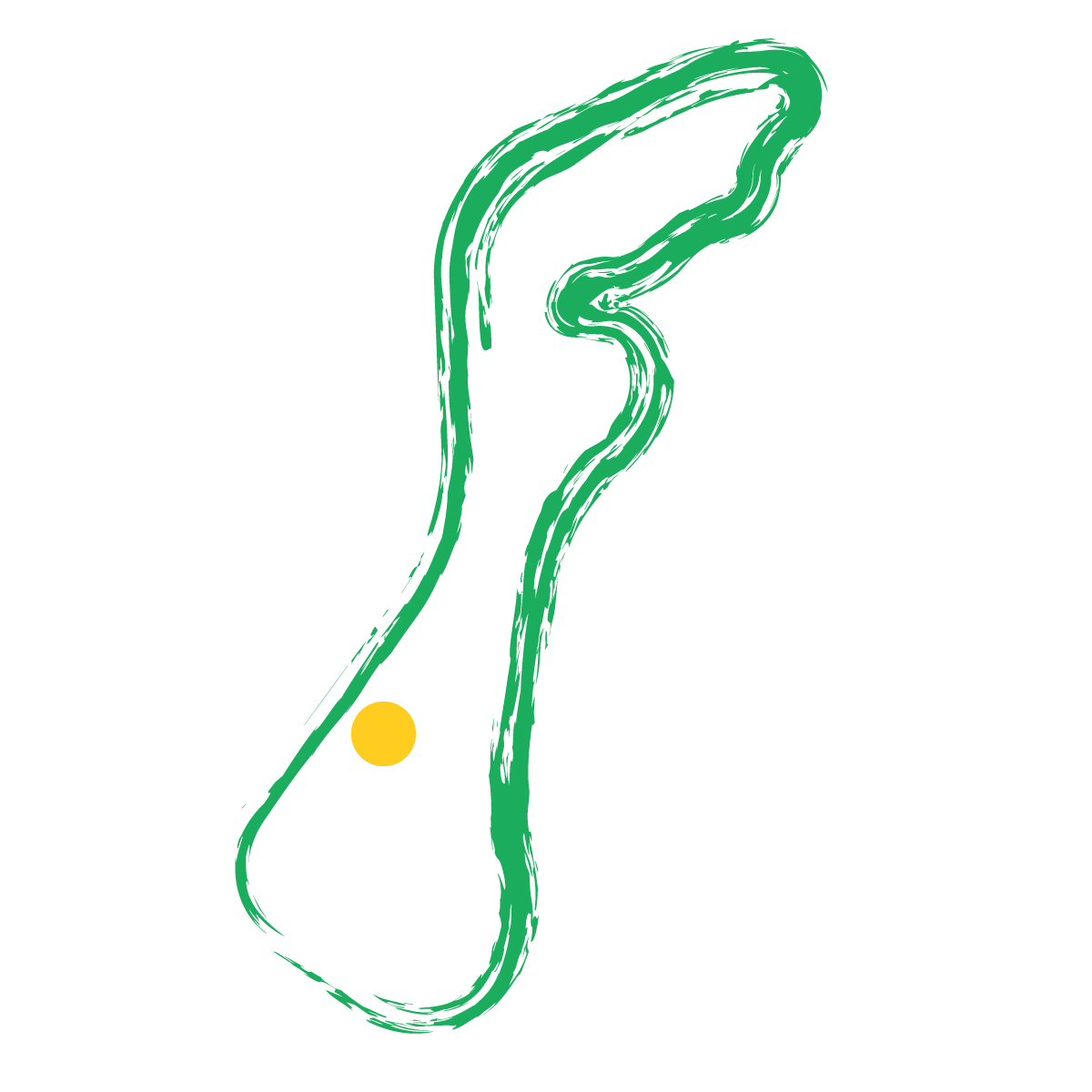 石川県の無料フリーイラスト|簡易・県庁あり・毛筆(緑)