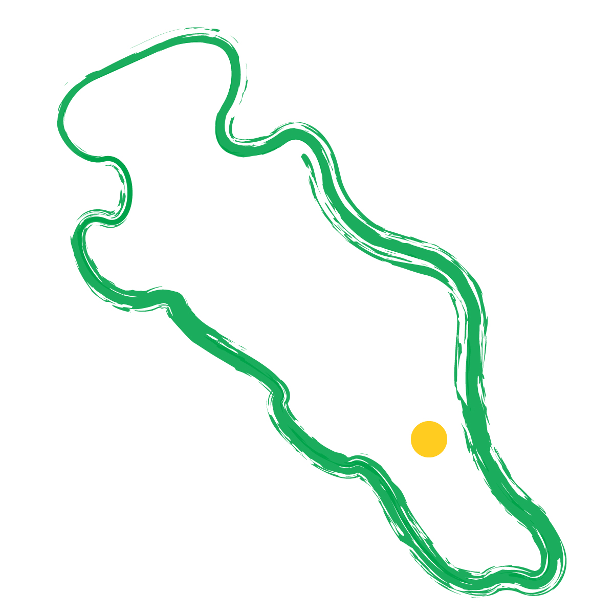 京都府の無料フリーイラスト｜簡易・県庁あり・毛筆(緑)