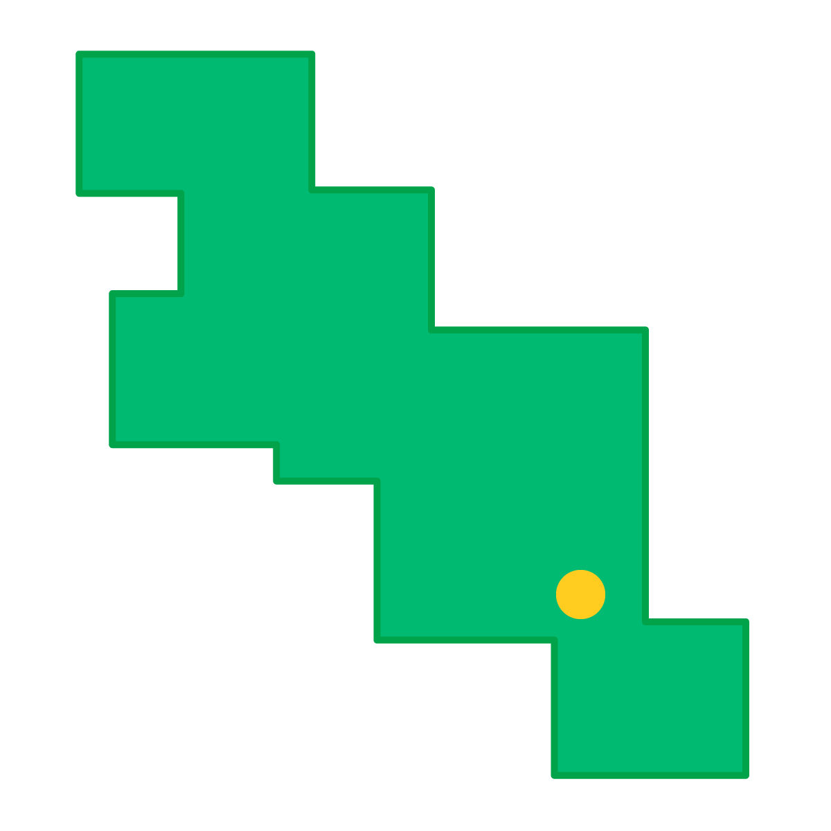 京都府の無料フリーイラスト|簡易・県庁あり・四角(緑)