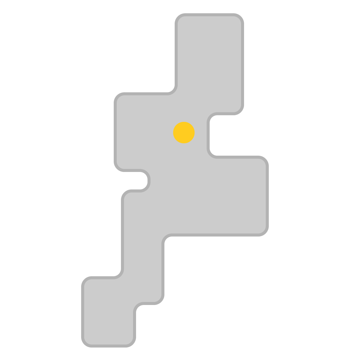 三重県の無料フリーイラスト|簡易・県庁あり・角丸(グレー)