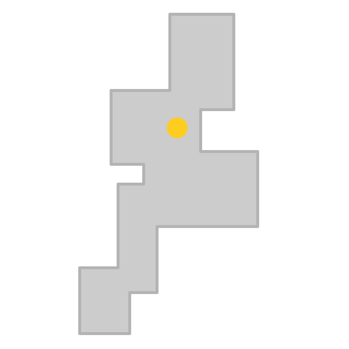 三重県の無料フリーイラスト｜簡易・県庁あり・四角(グレー)