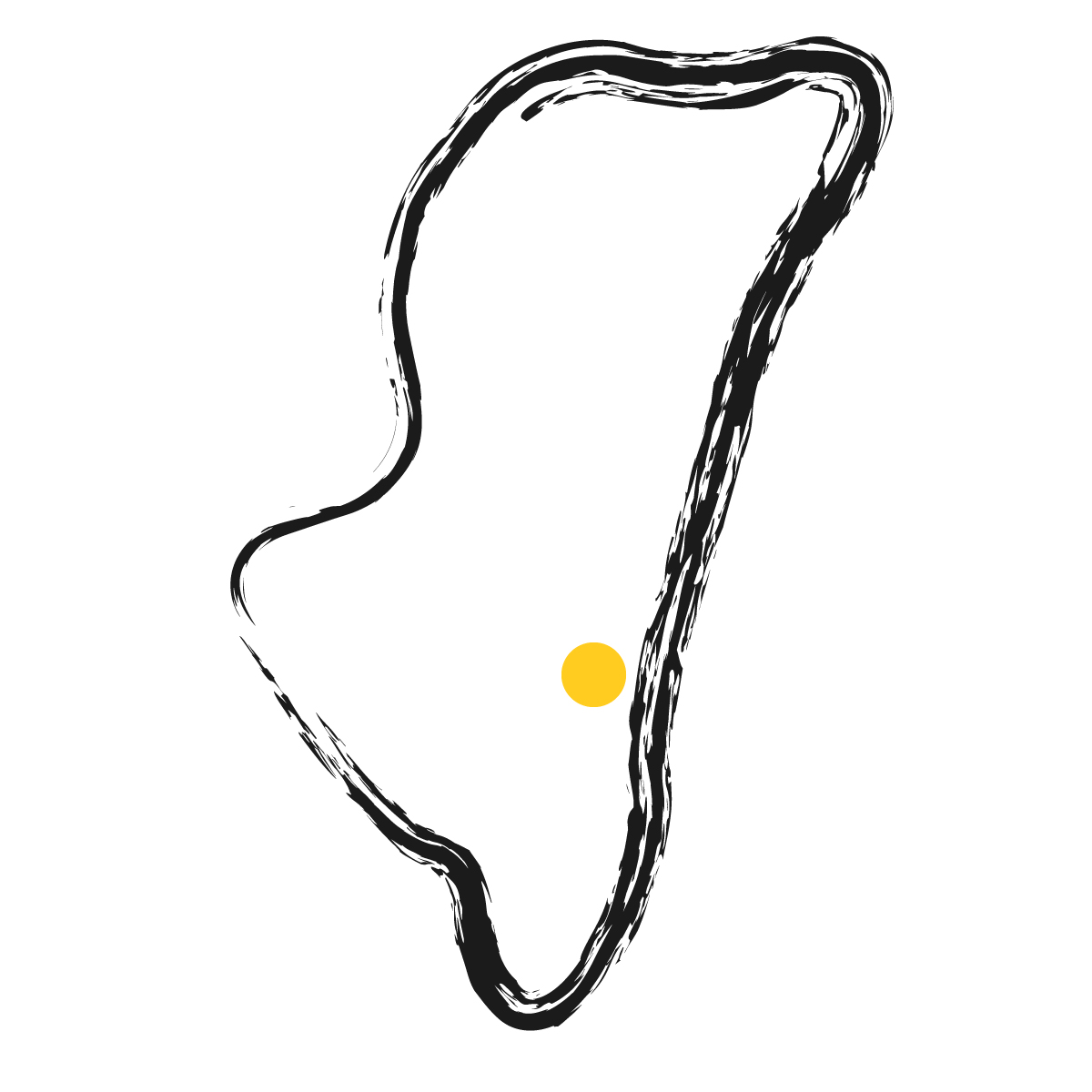 宮崎県の無料フリーイラスト|簡易・県庁あり・毛筆(黒)