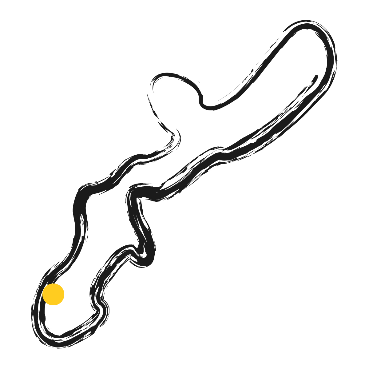 沖縄県の無料フリーイラスト|簡易・県庁あり・毛筆(黒)