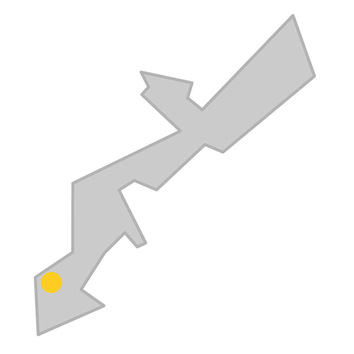 沖縄県の無料フリーイラスト|簡易・県庁あり・単純化(グレー)