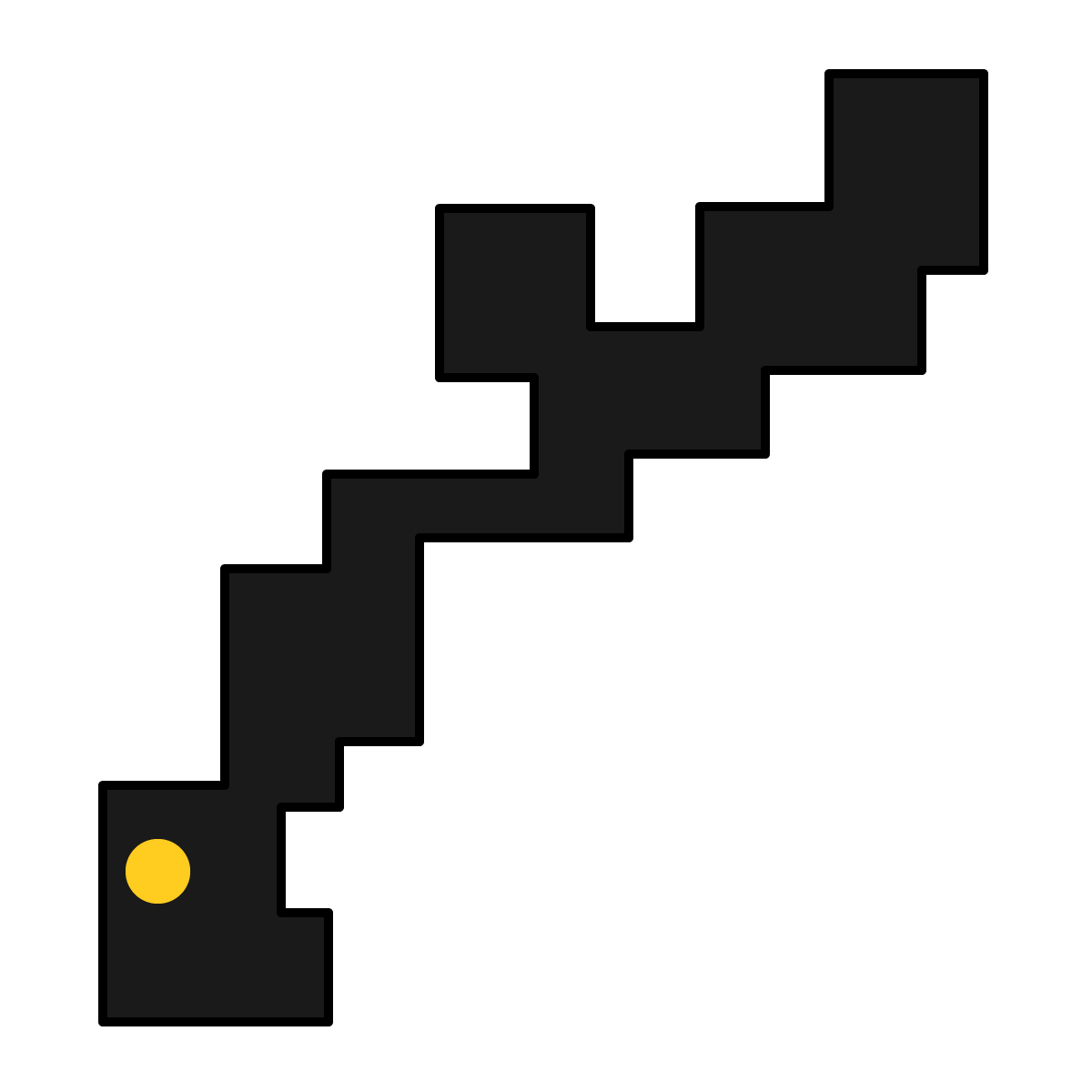 沖縄県の無料フリーイラスト|簡易・県庁あり・四角(黒)