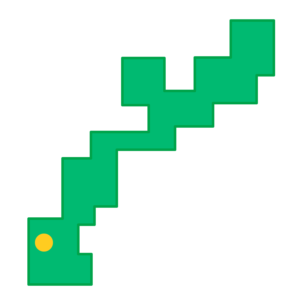 沖縄県の無料フリーイラスト｜簡易・県庁あり・四角(緑)