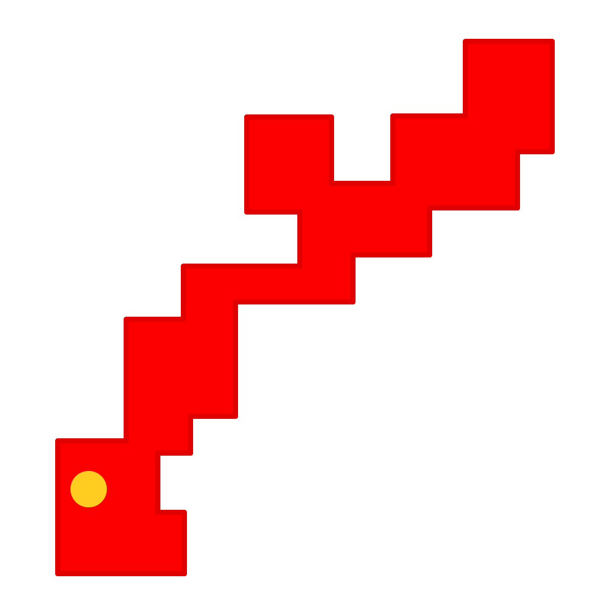 沖縄県の無料フリーイラスト｜簡易・県庁あり・四角(赤)