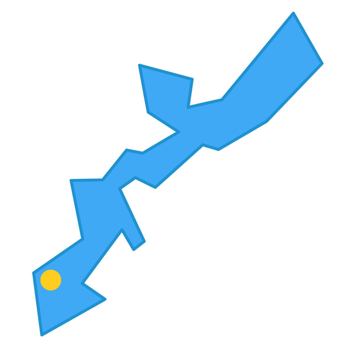沖縄県の無料フリーイラスト|簡易・県庁あり・三角(青)