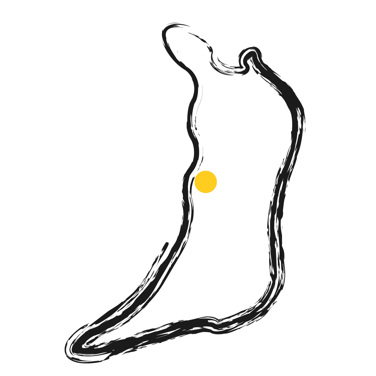 大阪府の無料フリーイラスト|簡易・県庁あり・毛筆(黒)