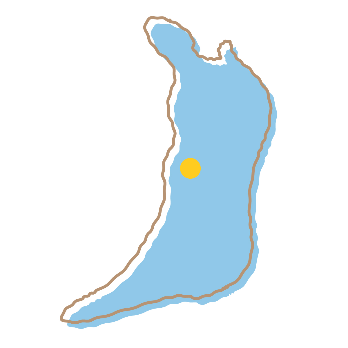 大阪府の無料フリーイラスト｜簡易・県庁あり・イラスト風(青)