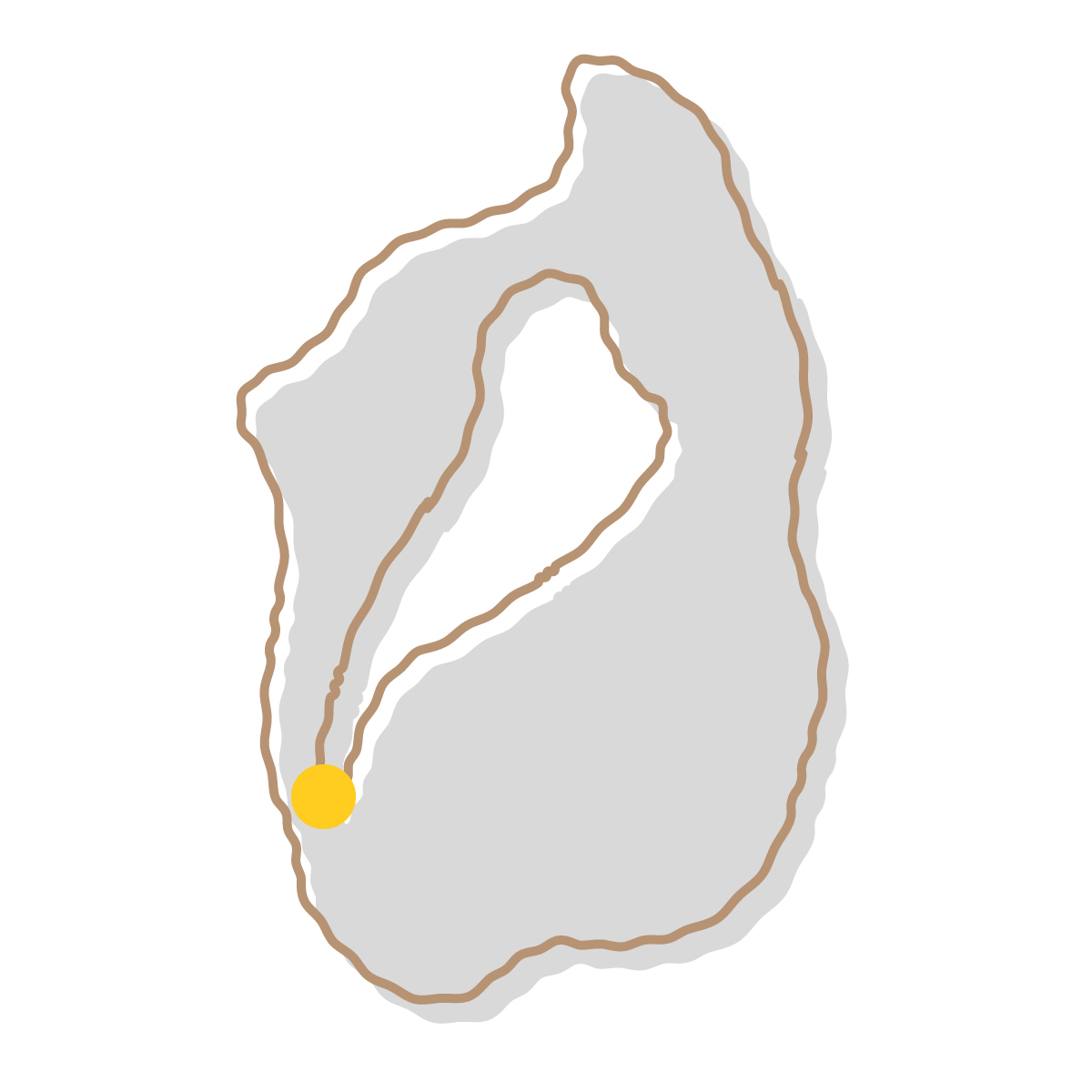 滋賀県の無料フリーイラスト|簡易・県庁あり・イラスト風(グレー)