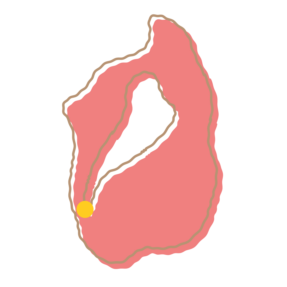 滋賀県の無料フリーイラスト｜簡易・県庁あり・イラスト風(赤)