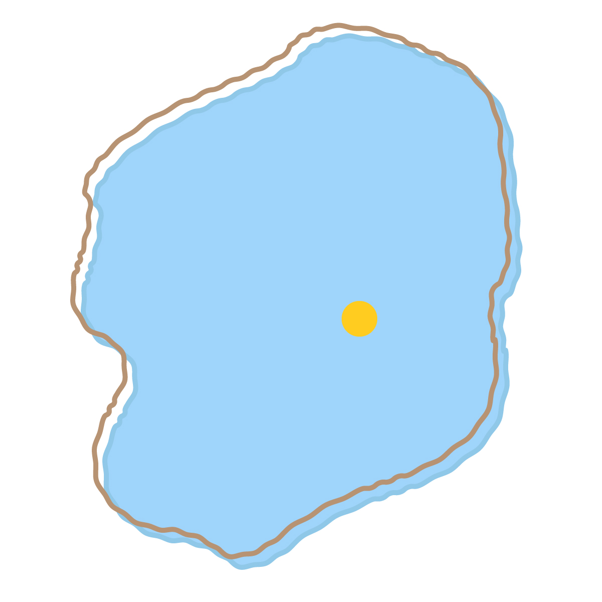 栃木県の無料フリーイラスト｜簡易・県庁あり・イラスト風(青)