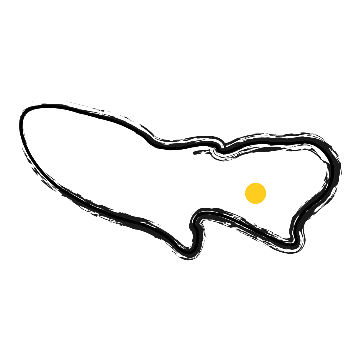 東京都の無料フリーイラスト｜簡易・県庁あり・毛筆(黒)