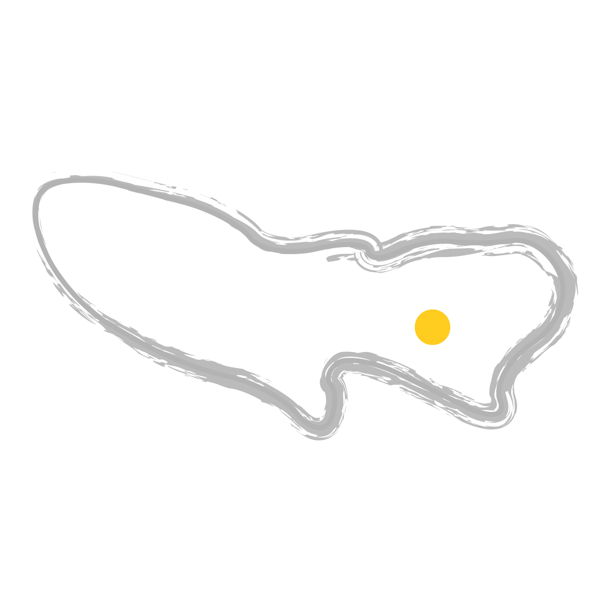 東京都の無料フリーイラスト｜簡易・県庁あり・毛筆(グレー)