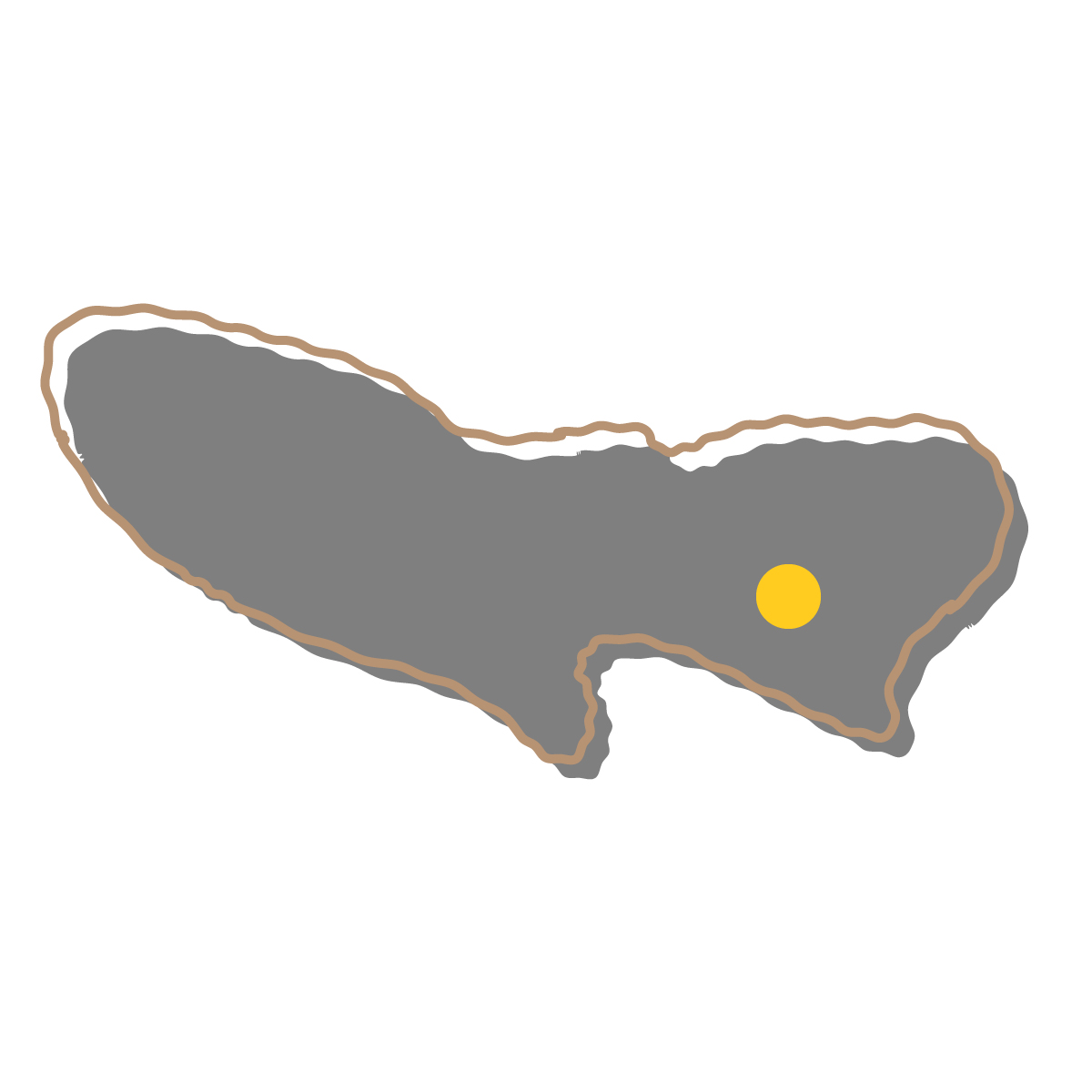 東京都の無料フリーイラスト|簡易・県庁あり・イラスト風(黒)