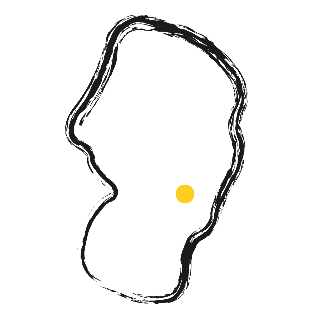 山形県の無料フリーイラスト｜簡易・県庁あり・毛筆(黒)