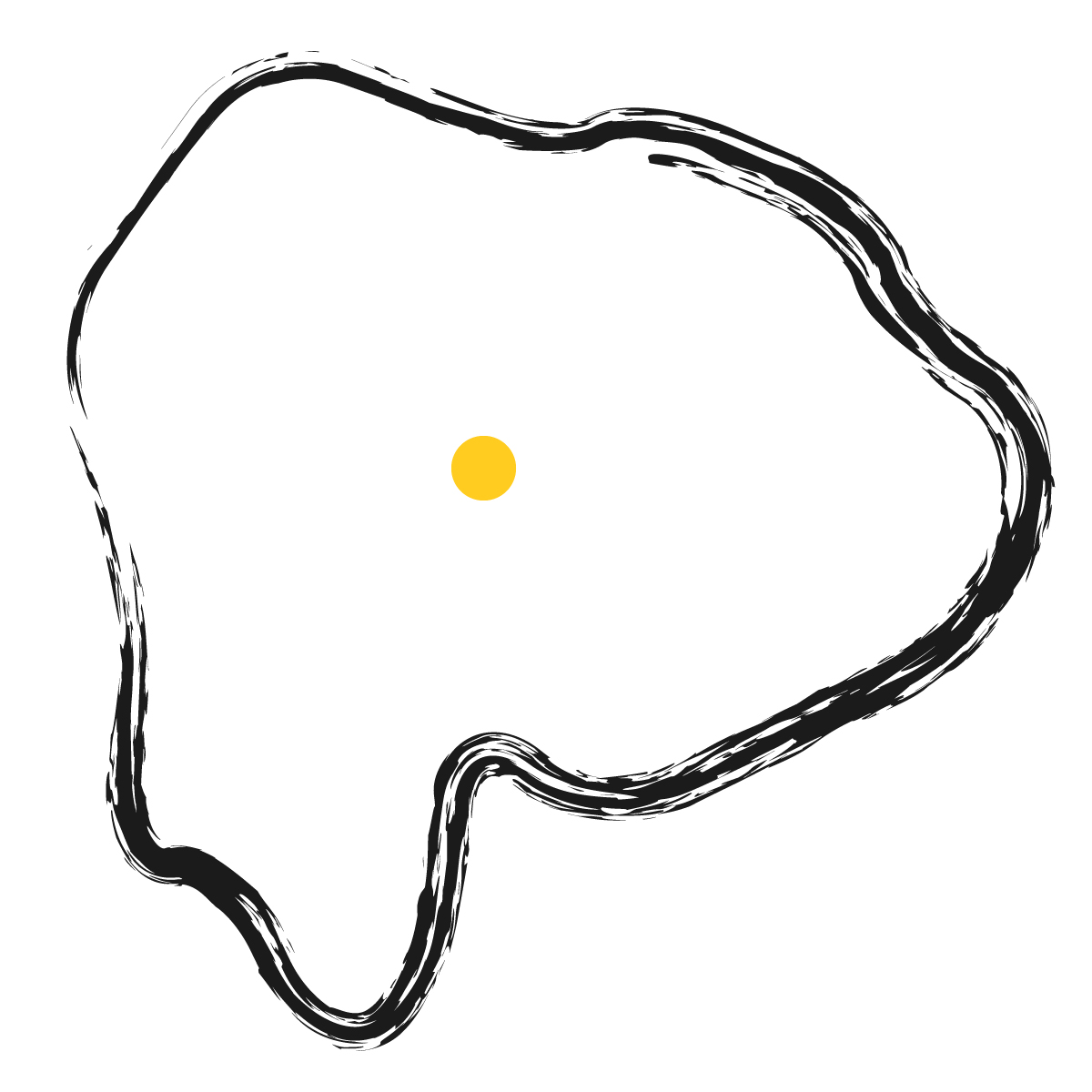 山梨県の無料フリーイラスト｜簡易・県庁あり・毛筆(黒)
