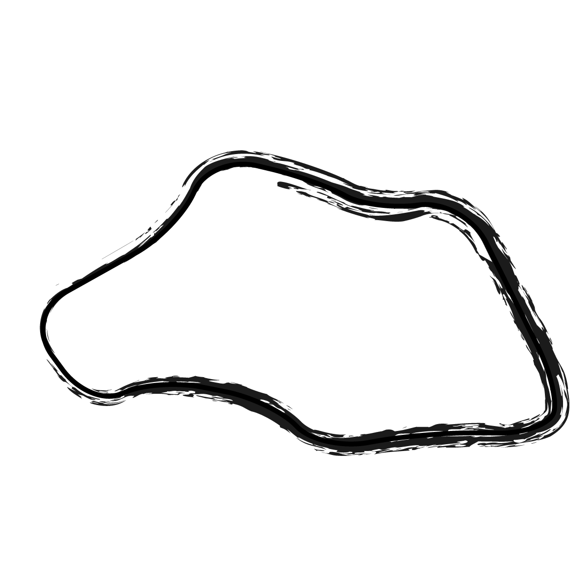 埼玉県の無料フリーイラスト｜簡易・毛筆(黒)