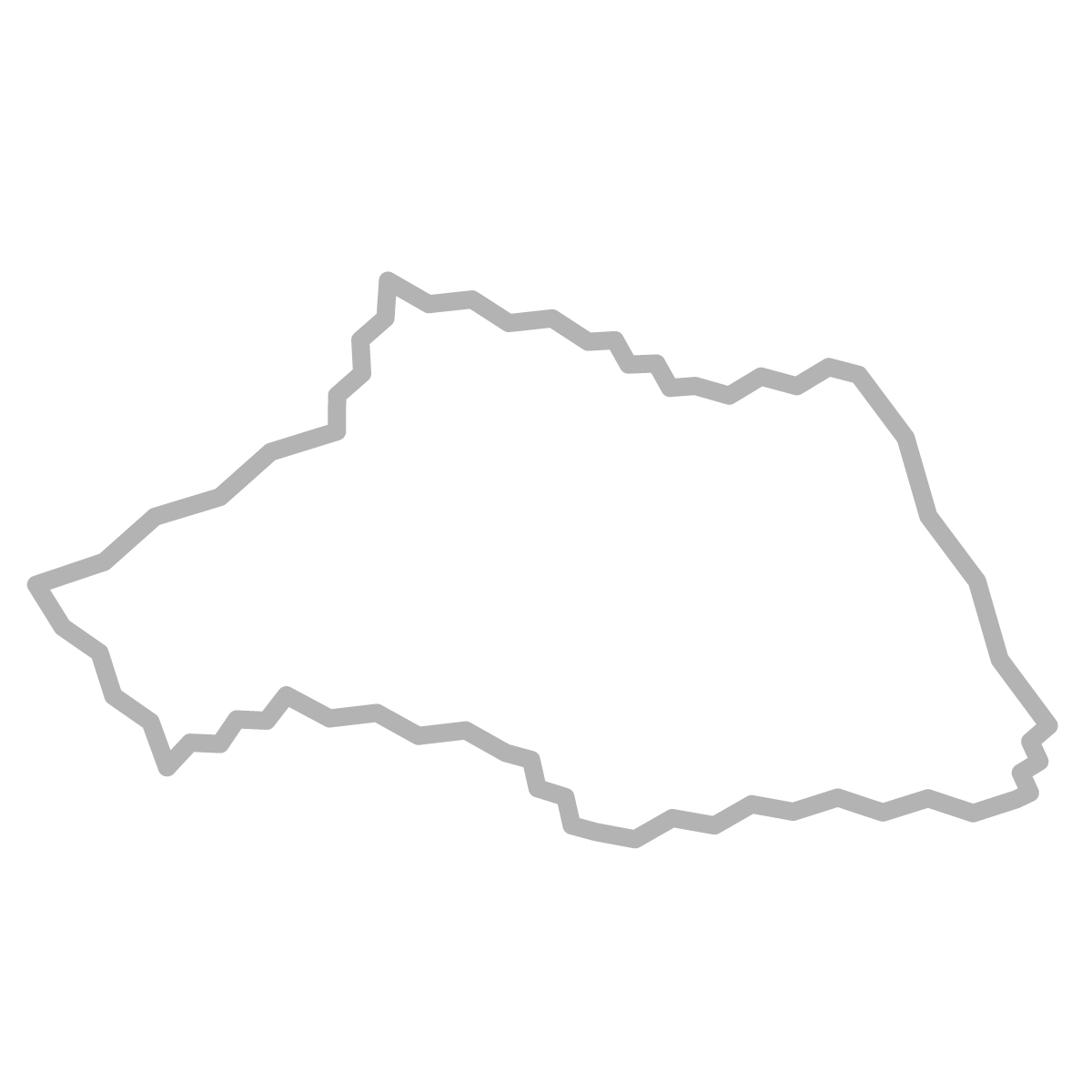 埼玉県の無料フリーイラスト｜簡易・ジグザグ(グレー)