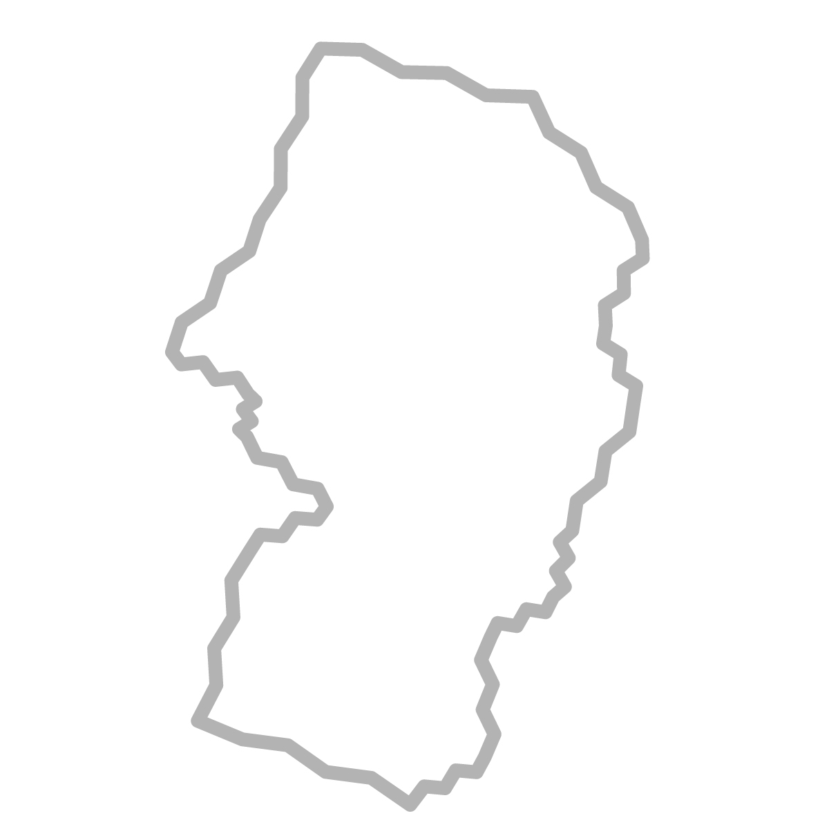山形県の無料フリーイラスト｜簡易・ジグザグ(グレー)