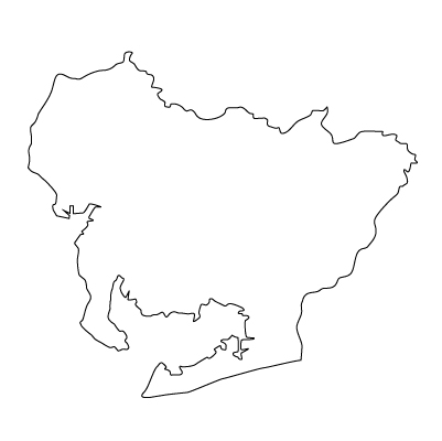 愛知県の無料フリーイラスト|文字なし(白)