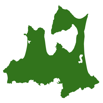 青森県の無料フリーイラスト|文字なし(緑)