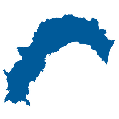 高知県の無料フリーイラスト｜文字なし(青)