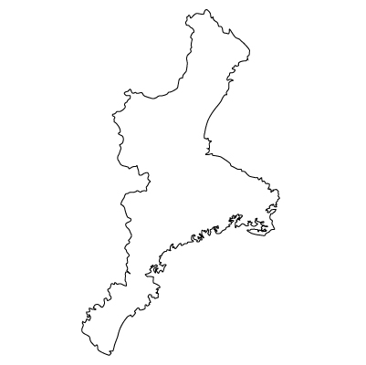 三重県の無料フリーイラスト｜文字なし(白)