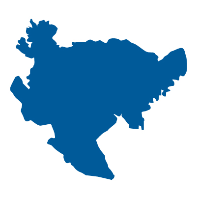 佐賀県の無料フリーイラスト｜文字なし(青)