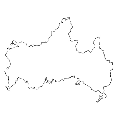 山口県の無料フリーイラスト｜文字なし(白)