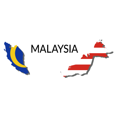 マレーシア無料フリーイラスト｜英語・国旗付