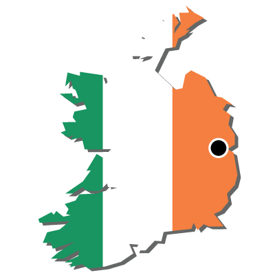アイルランド無料フリーイラスト｜首都・国旗付
