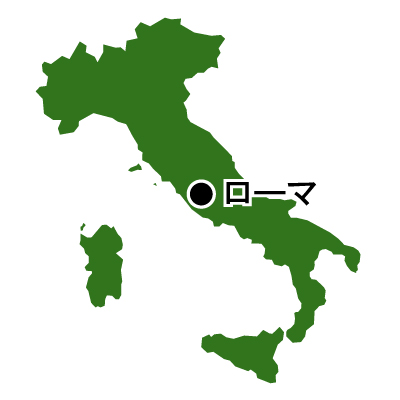 イタリア共和国無料フリーイラスト｜首都名(緑)