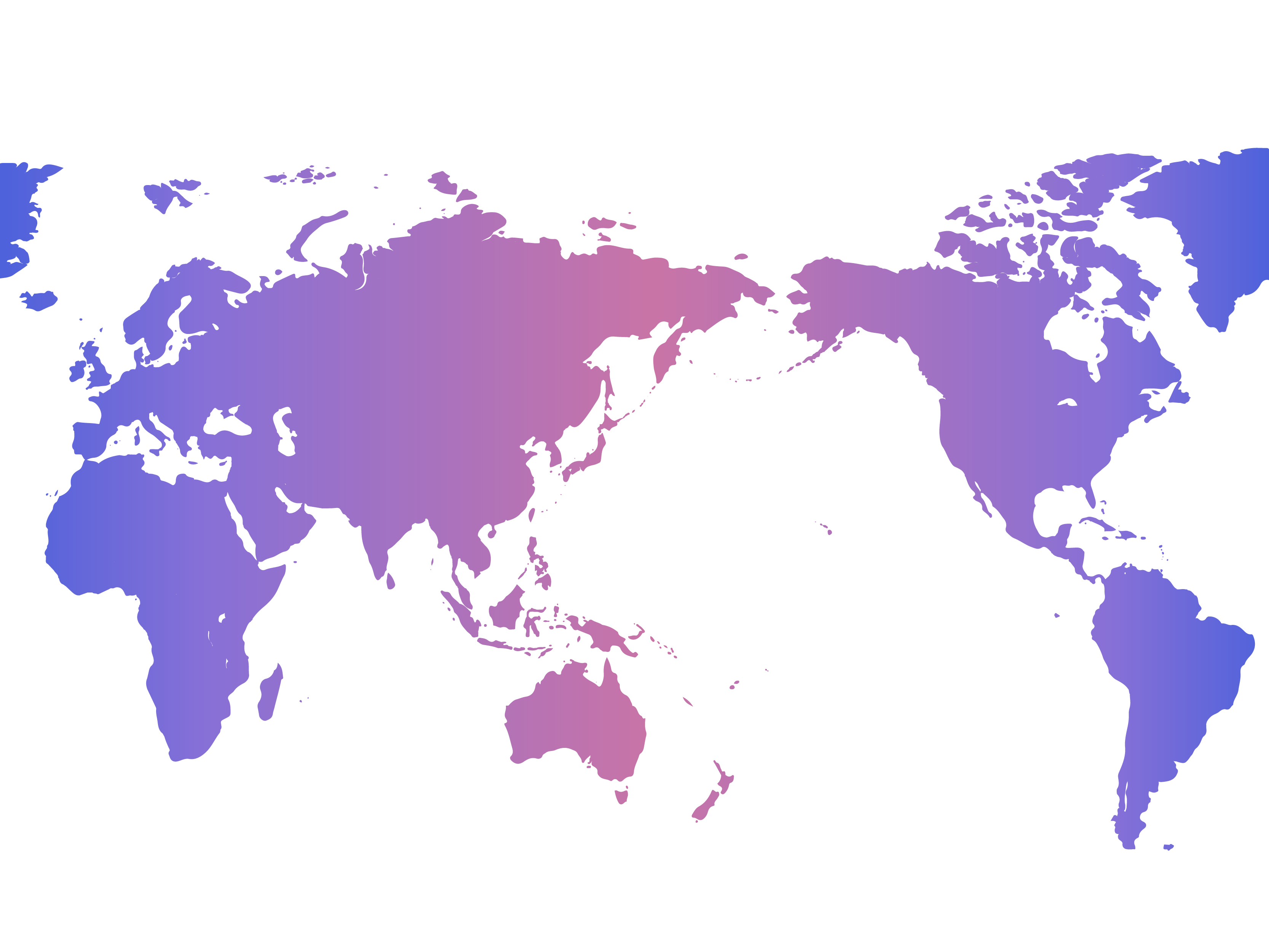 世界地図(全域)無料フリーイラスト｜グラデーション1