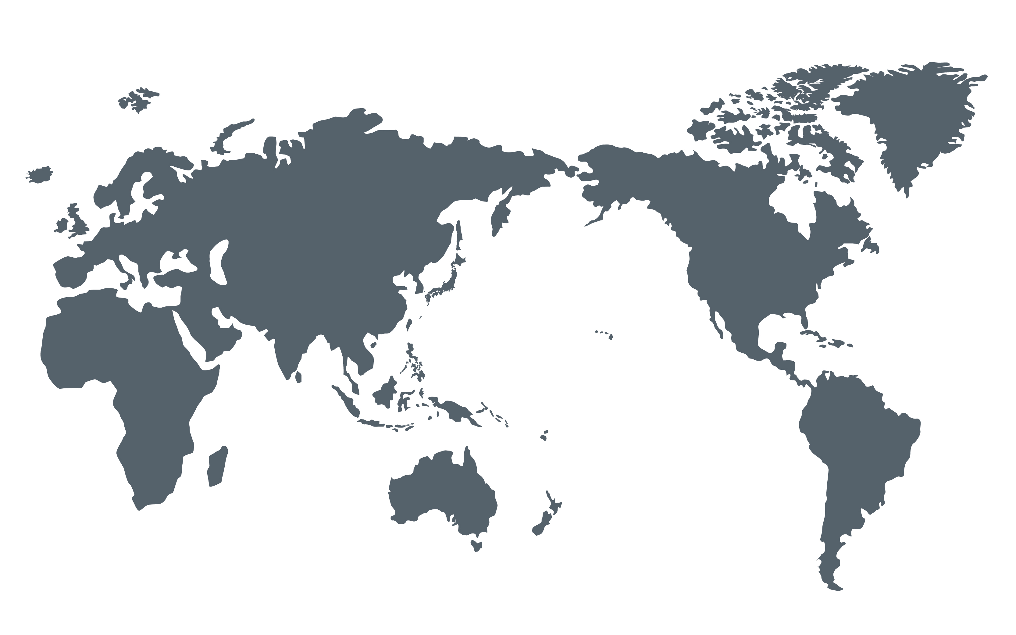世界地図(全域)無料フリーイラスト｜リアル1