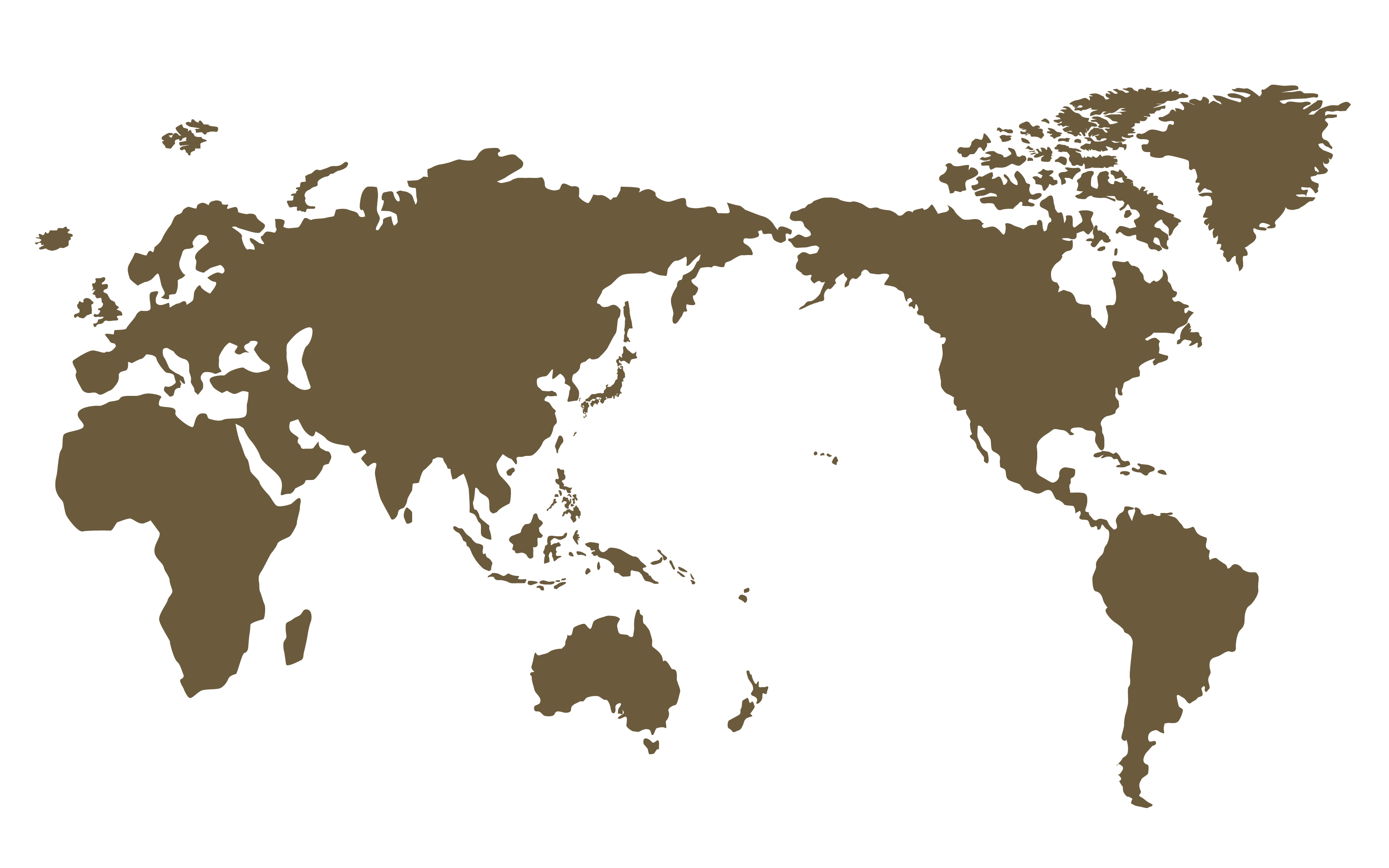 世界地図(全域)無料フリーイラスト｜リアル2