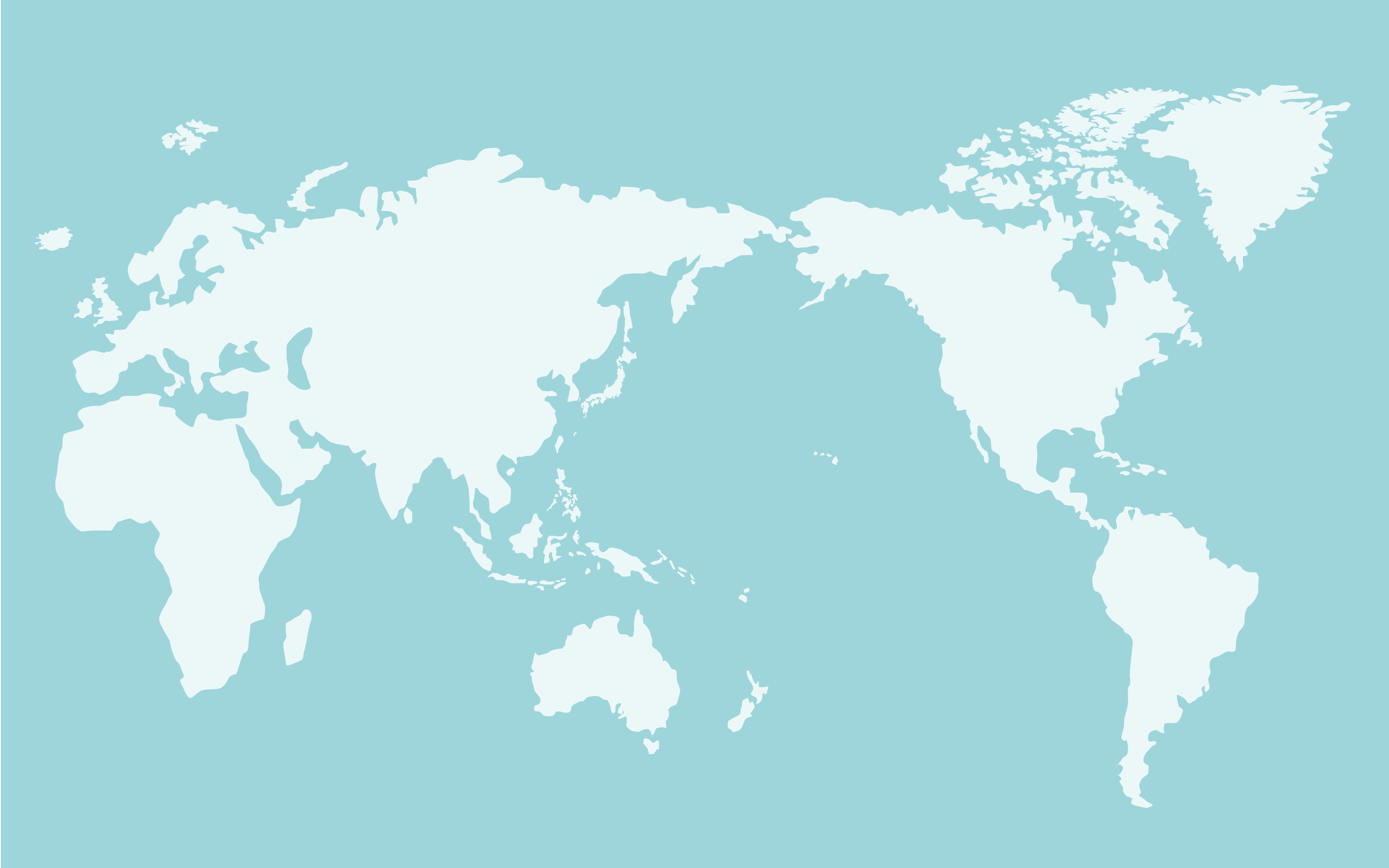 世界地図(全域)無料フリーイラスト｜リアル4