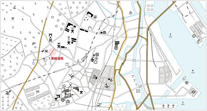 1車線道路