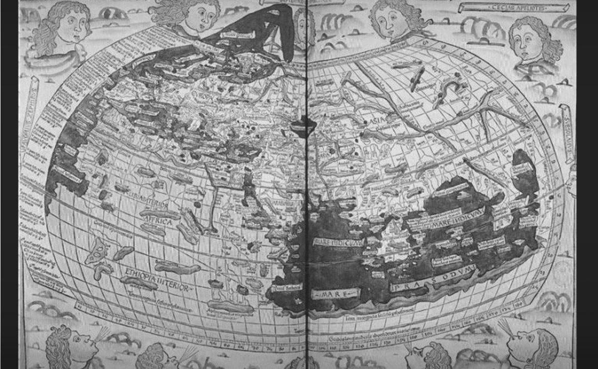 世界初の半球状世界地図「プトレマイオス図」の特徴