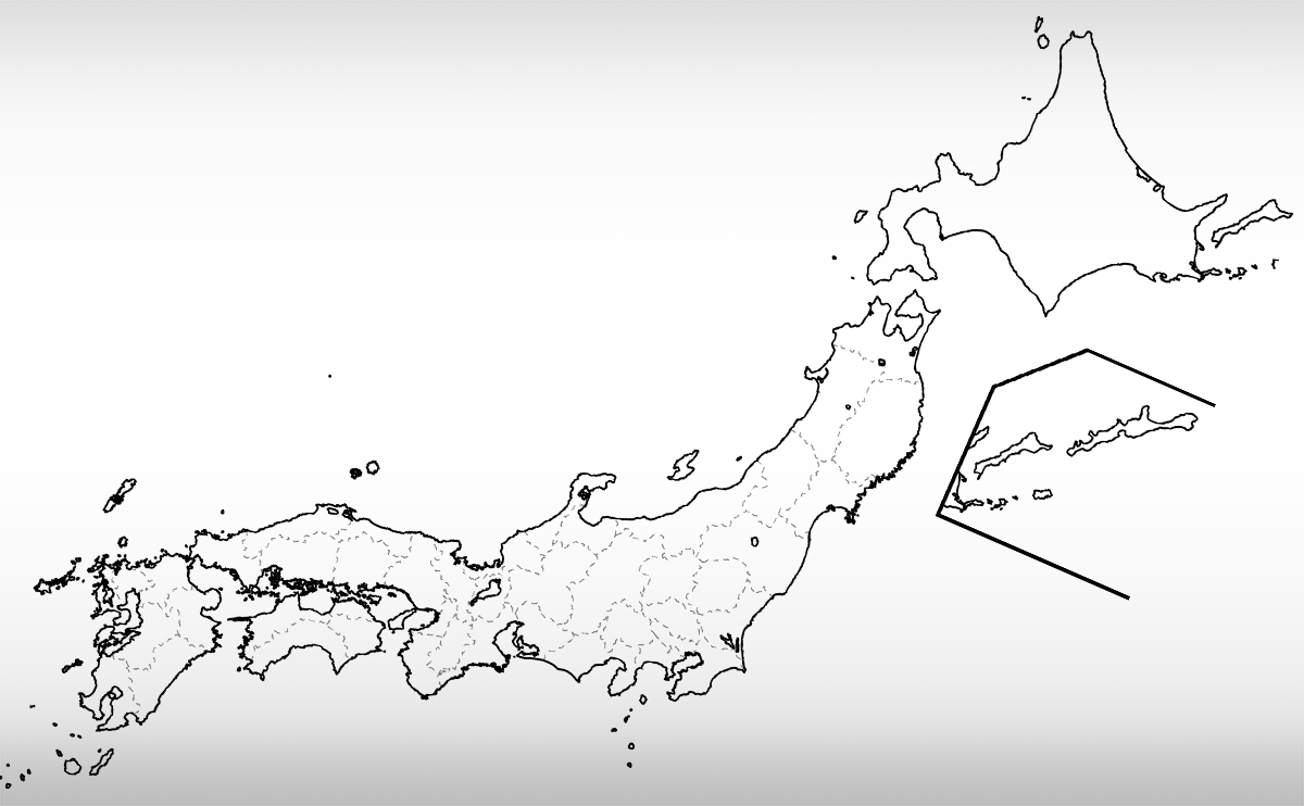 地方別白地図7点セット B2判